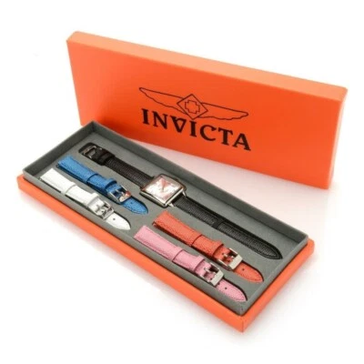 Invicta 21786 Angelo Quarzo Donna Orologio Con 5 Pezzi Pelle Cinturino Set Box - Immagine 1 di 4