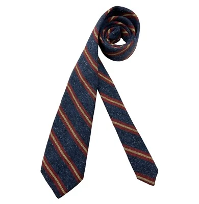 Corbata PAUL STUART Azul Rayas Seda LUJO HECHA A MANO EE. UU.  Foto 1 de 4