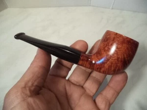 PIPA PIPE NERONE IN RADICA BRIAR SMOOTH FINISH FREE STYLE 14 MADE IN ITALY NEW - Picture 1 of 6