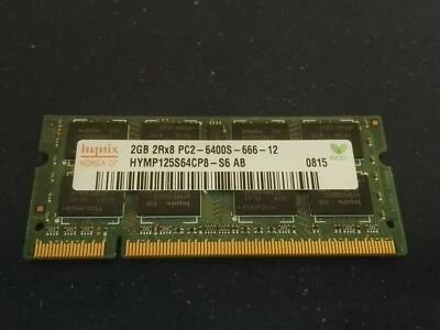 RAM Sodimm HYNIX DDR2-800 PC2-6400S-666-12 NOTEBOOK USATO * - Immagine 1 di 2