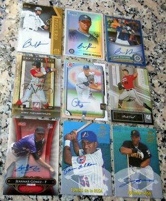 25 tarjetas de novato autografiadas certificadas por béisbol RC SP ideales para reventa🔥🔥 $$ Foto 1 de 3