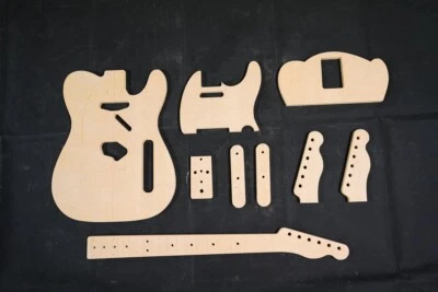 Guitar Templates ~ Classic Telecaster ~ 1/2" MDF ~ CNC Router Set w/ Neck - Image 1 of 4