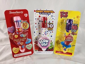 Target Bullseye Playground Sweetheart Ring Pop And Blow Pop Scented Pen Set NEW - Picture 1 of 9