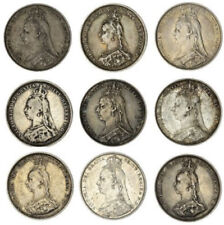 1887-92 Queen Victoria ’ Jubilee' Shillings, Lot of (9), S-3926 & 3927