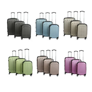 Glüückskind Luxus Koffer Trolley Kofferset aus ABS in 6 Farben M L XL oder Set - Bild 1 von 23