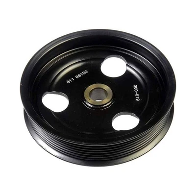 For Ford Excursion 2000-2003 Power Steering Pump Pulley | Steel Black | 8 Groove - Image 1 of 4