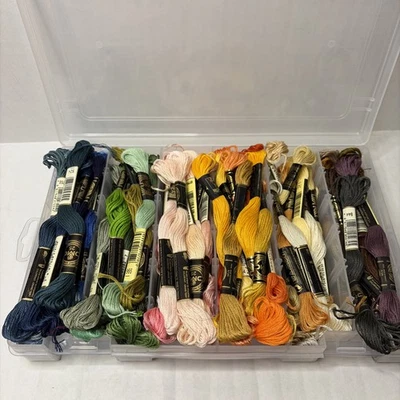 50 DMC 25 Embroidery Floss Lot Of 105 Various Colors - Image 1 of 4
