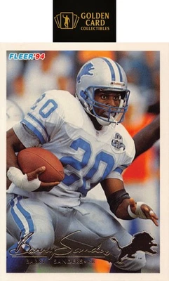 Fleer Shell Fact #97 1994 Barry Sanders Detroit Lions Foto 1 de 2