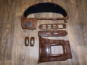 OEM TOYOTA 4RUNNER 2WD 1999-02 SET CLUSTER WINDOW SWITCH GEAR BEZEL WOOD TRIMS - Picture 1 of 15