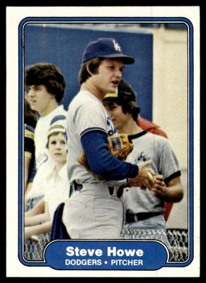 1982 Fleer Steve Howe Los Angeles Dodgers #9 - Image 1 of 2