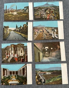 POMPEI ITALY VINTAGE POSTCARD JOB LOT X 8 - Picture 1 of 2