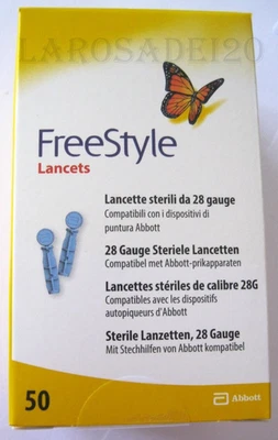 Freestyle LANCETS - 3 confezioni, 150 Lancette 28G - Nuovo! Foto 1 de 3