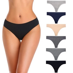 Women’s Underwear Thong Panties, Seamless Thongs for Women, No Show Underwear... - Picture 1 of 6