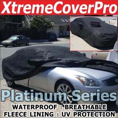 WATERPROOF CAR COVER W/MIRRORPOCKET BLACK for 1999 2000 2001 2002 Infiniti G20 - Imagem 1 de 4