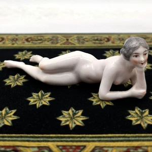Antique German Porcelain Dressel Kister Nude Bathing Beauty Women Figurine Video - Picture 1 of 14