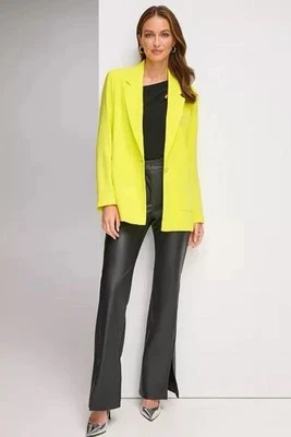 Blazer DKNY NUEVO CON ETIQUETAS Parche Bolsillo Un Botón Amarillo Calce Moderno Ligero Talla XS Foto 1 de 4