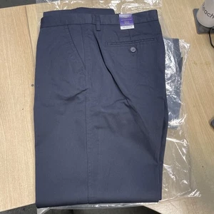 Men’s Navy Work Chinos 38regular Classic Fit Straight Leg - Picture 1 of 4
