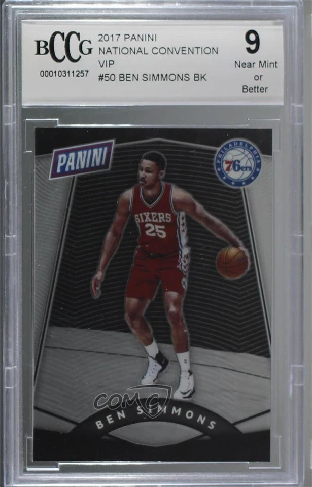 2017 Panini National Convention VIP Prizm Ben Simmons #50 BCCG 9 - Image 1 of 2