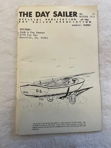 RARE Boating Magazine 1974 Vintage THE DAY SAILER - MARBLEHEAD SAILING BOAT RACE - Picture 1 of 1