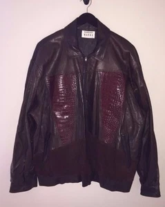 Herren braun feinstes Leder/Alligator/Wildleder Gr. 2/3XLT von Bates Design! - Bild 1 von 7