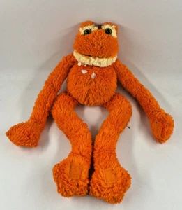 2002 Wish Pets Johhny The Orange Frog Plush Sticky Hands and Feet Ribets Sounds - Picture 1 of 4