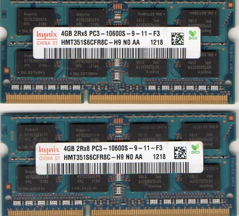 New 8GB (2x 4GB Kit) Dell Latitude E6410 E6510 E6520 DDR3 Laptop RAM Memory  - Image 1 of 1