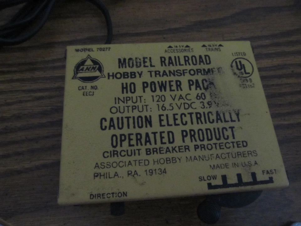 AHM HO Power Pack Transformer 70277 - Image 1 of 1