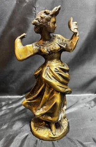 Antique Ernest Rancoulet Brass Sculpture / Statue Of Woman Reading A Book 12 ½” - Picture 1 of 15