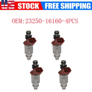 23250-16160 4pcs Fuel Injectors For Geo Prizm Toyota Celica Corolla 1.8L I4 - Imagen 1 de 10