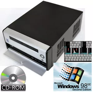 Vintage Computer Cube Sound Card CD - ROM 12V Windows 98SE For Old School Spiele - Picture 1 of 1