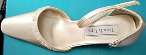 Touch Ups Benjamin Walk Womens Marla White Satin 5M - Picture 1 of 6