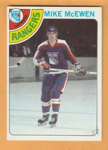 Mike McEwen New York Rangers 1978-79 Topps #187 12N - Imagen 1 de 2