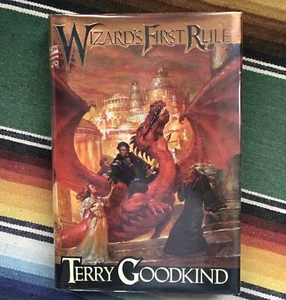 Terry Goodkind Wizard's First Rule with Signed Promotional Bookmark 1st / 1st - Picture 1 of 13