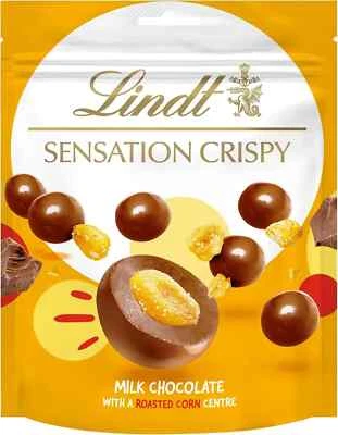 Lindt Sensations Knusprige Milchschokolade mit geröstetem Maisbeutel 140g - Bild 1 von 4
