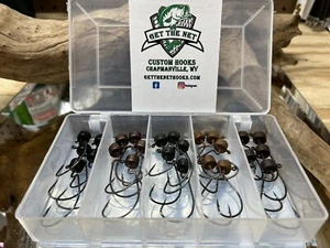 3/16 Unzen Ned Rig Vorrichtung Kopf Kit 2/0 Haken EWG 25 insgesamt mit Box in natürlichen Farben - Bild 1 von 1
