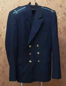 Vintage Marine Militär Tunika Sowjetischer Offizier Leutnant Marine Luftfahrt UdSSR 1990 - Bild 1 von 7