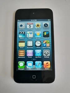 Apple iPod Touch 4th Gen MC540LL/A 6.1.6(10b500) Black &Silver - Picture 1 of 6