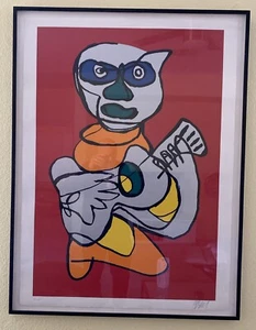 Karel Appel " Uomo con chitarra " Fai un'offerta - Foto 1 di 1