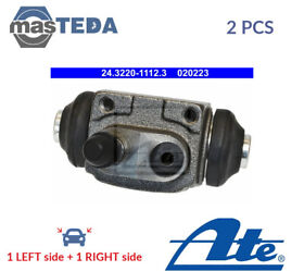 243220-11123 DRUM WHEEL BRAKE CYLINDER PAIR REAR ATE 2PCS NEW OE REPLACEMENT