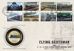 Flying Scotsman Stamp & Silver Proof £2 Coin Cover by Royal Mail & Royal Mint