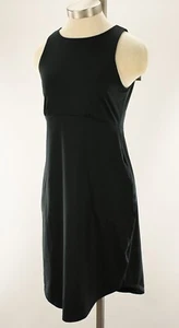 prAna Black EMERALD LAKE Rounded Hem Sleeveless Dress Pockets MEDIUM NWT - Picture 1 of 2