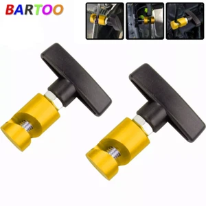 2X Gold Automotive Hood Car Lift Rod Support Clamp Shock Strut Stopper Retainer - Picture 1 of 13