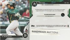 Khris Davis OAKLAND ATHLETICS A's 2020 TOPPS NOW ROAD TO OPENING DAY OD-182 150
