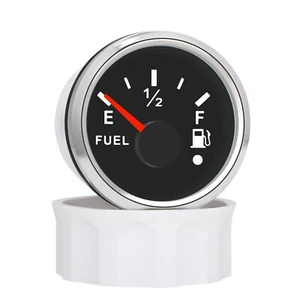 Manometro livello carburante 52mm 0-190ohm 12V allarme livello serbatoio olio auto barca marina 7 colori - Foto 1 di 8