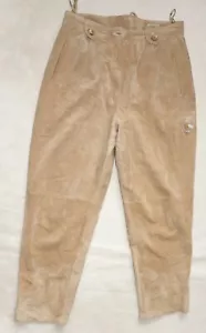 BASTELN!! DAMEN LANDHAUS LANGE LEDER HOSE ca GR 42 LEDERHOSE FASCHING WIESN - Bild 1 von 5