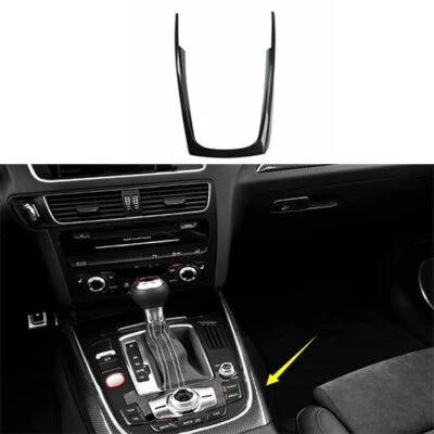 Cuadro de cambio de marchas para Audi SQ5 2014-2017 ABS coche consola central fibra de carbono Foto 1 de 4