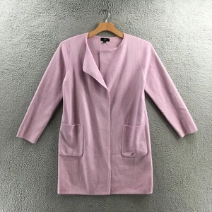 J.Crew Cardigan Sweater Womens M Purple Cotton Blend Long Sleeve Open Front Knit - Picture 1 of 16
