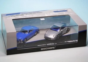 MINICHAMPS 1/43 Set with Porsche 911 Turbo Coupé (997/2) (2010) and VW Karmann G - Picture 1 of 6