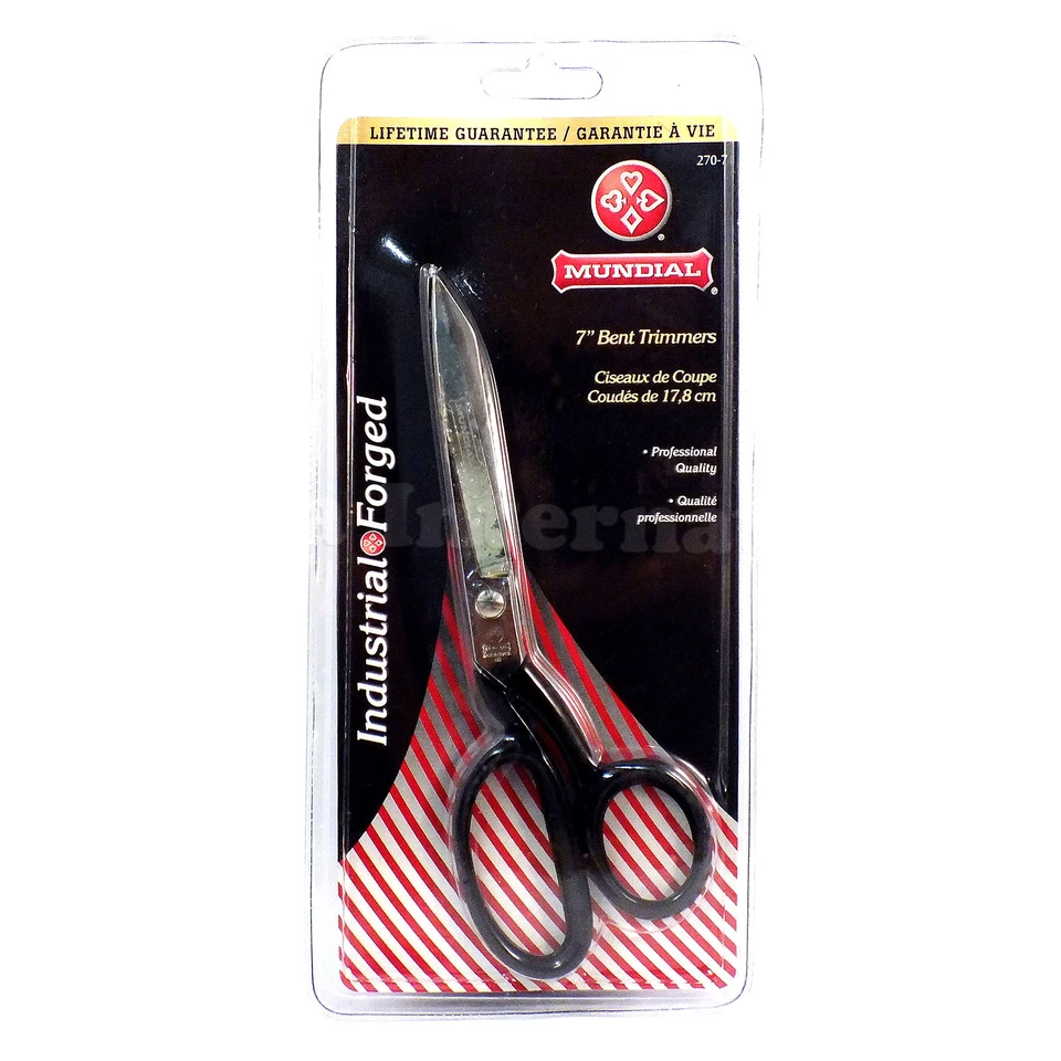 Mundial Professional HeavyDuty Forged Bent Trimmer Scissors 7" Fast Ship from US - Image 1 of 2