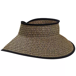 V227 Dorfman Pacific Damen Schirmmütze schwarz Papier Zopf Einheitsgröße - Bild 1 von 1
